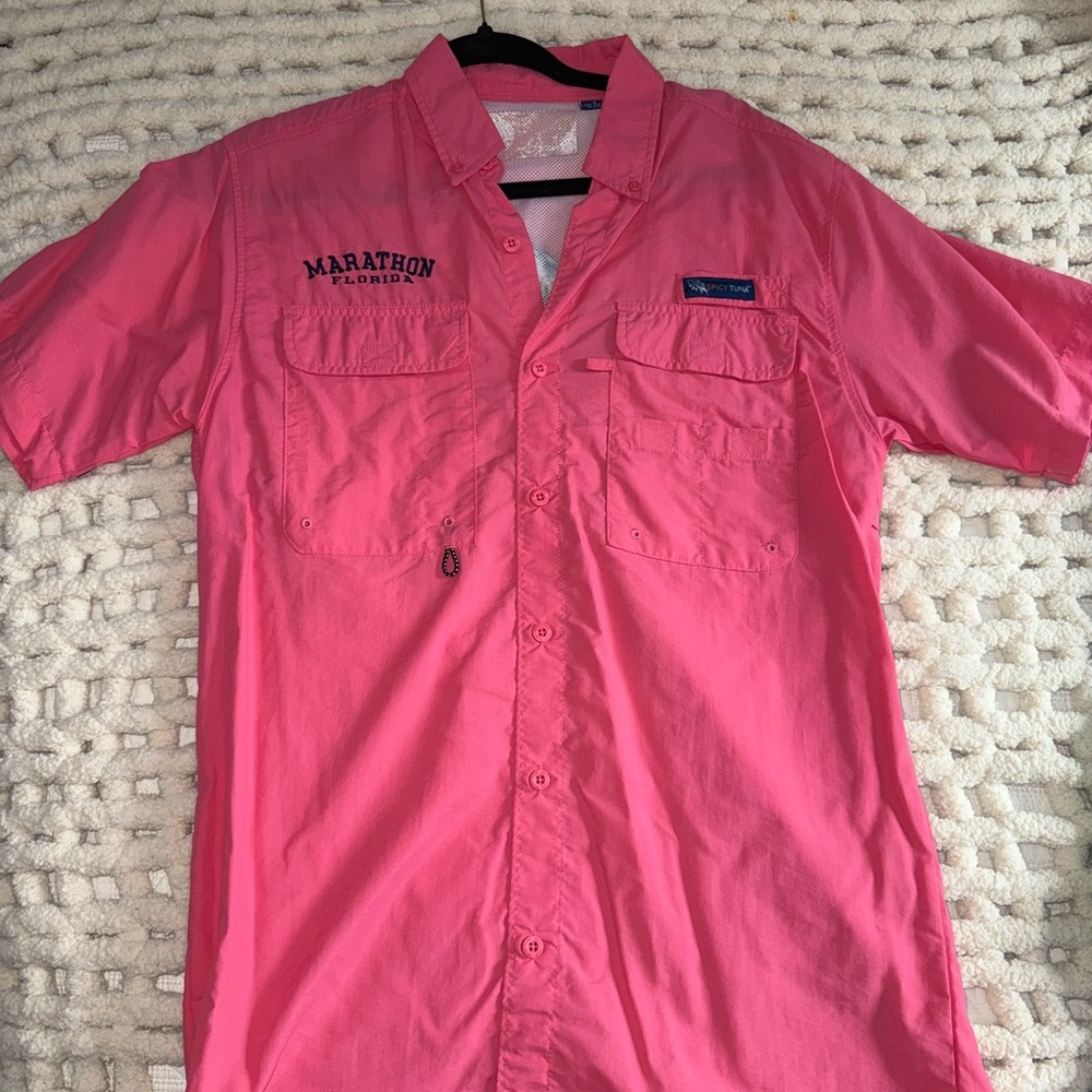 Men's Spicy Tuna Pink Fishing/Casual Shirt